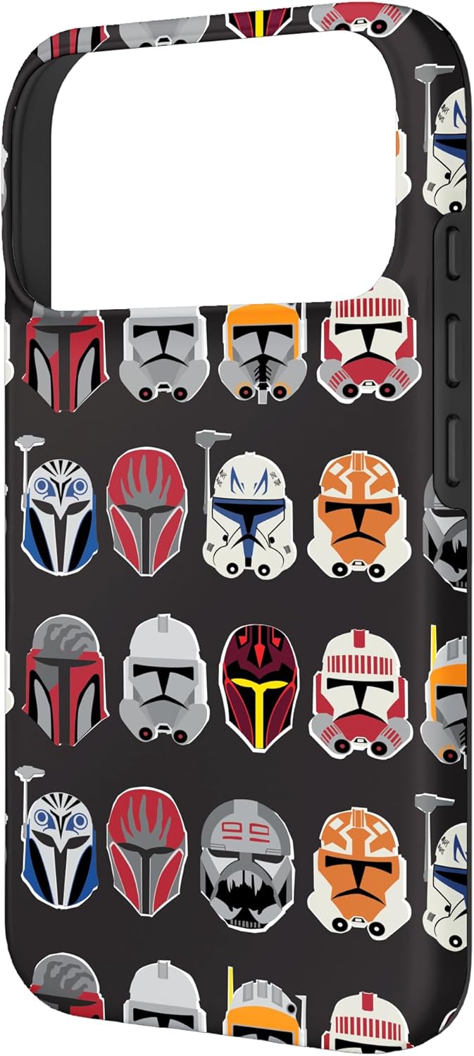 Star Wars The Clone Wars Trooper Helmet Pattern Case for iPhone 17 Pro