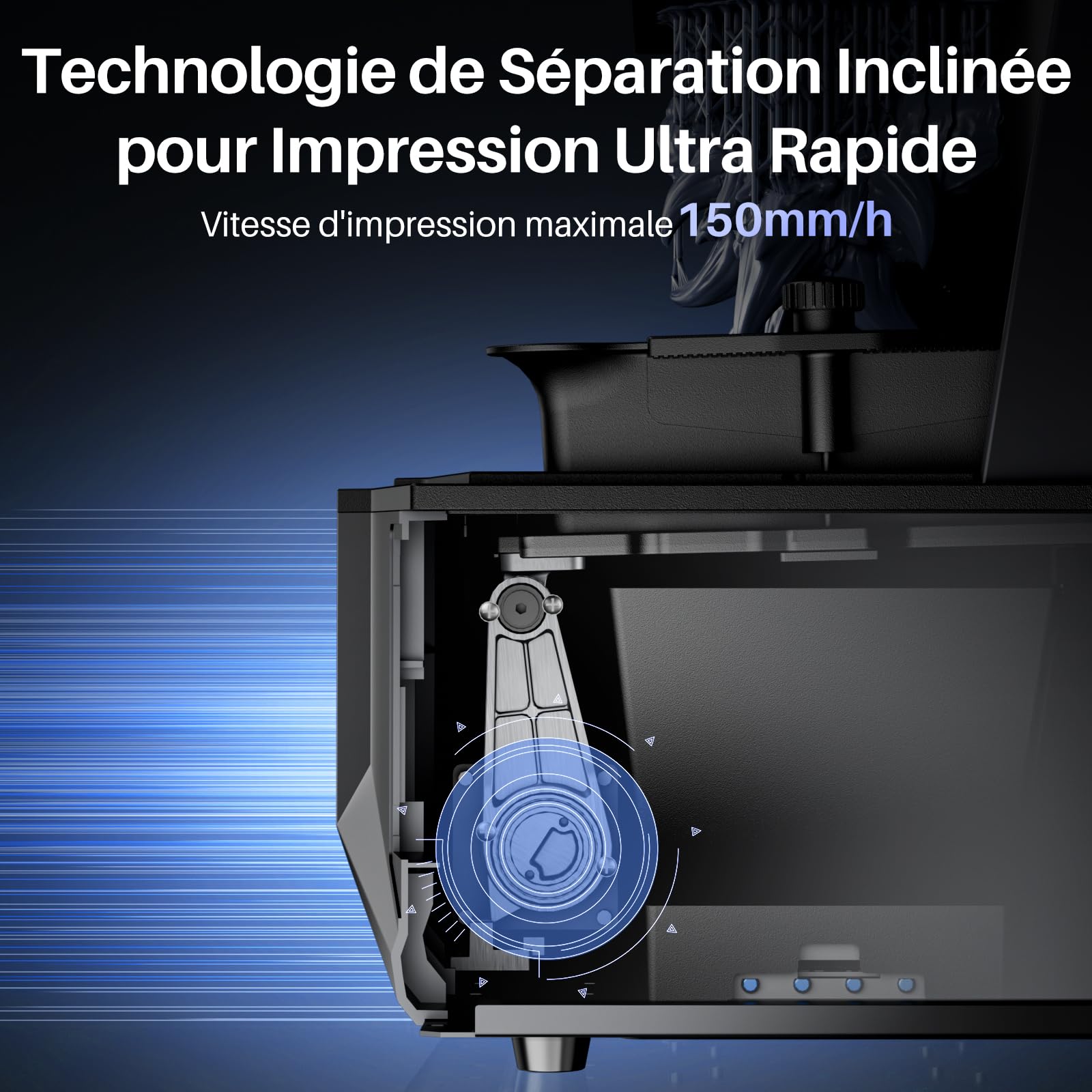 ELEGOO Saturn 4 Ultra Imprimante 3D Résine 16K MSLA, Chauffage de Réservoir Intelligent, Impression à 150mm/h, Caméra AI avec Éclairage, Wi-FI Intégré, Grand Format d'impression 211,68×118,37×220mm³