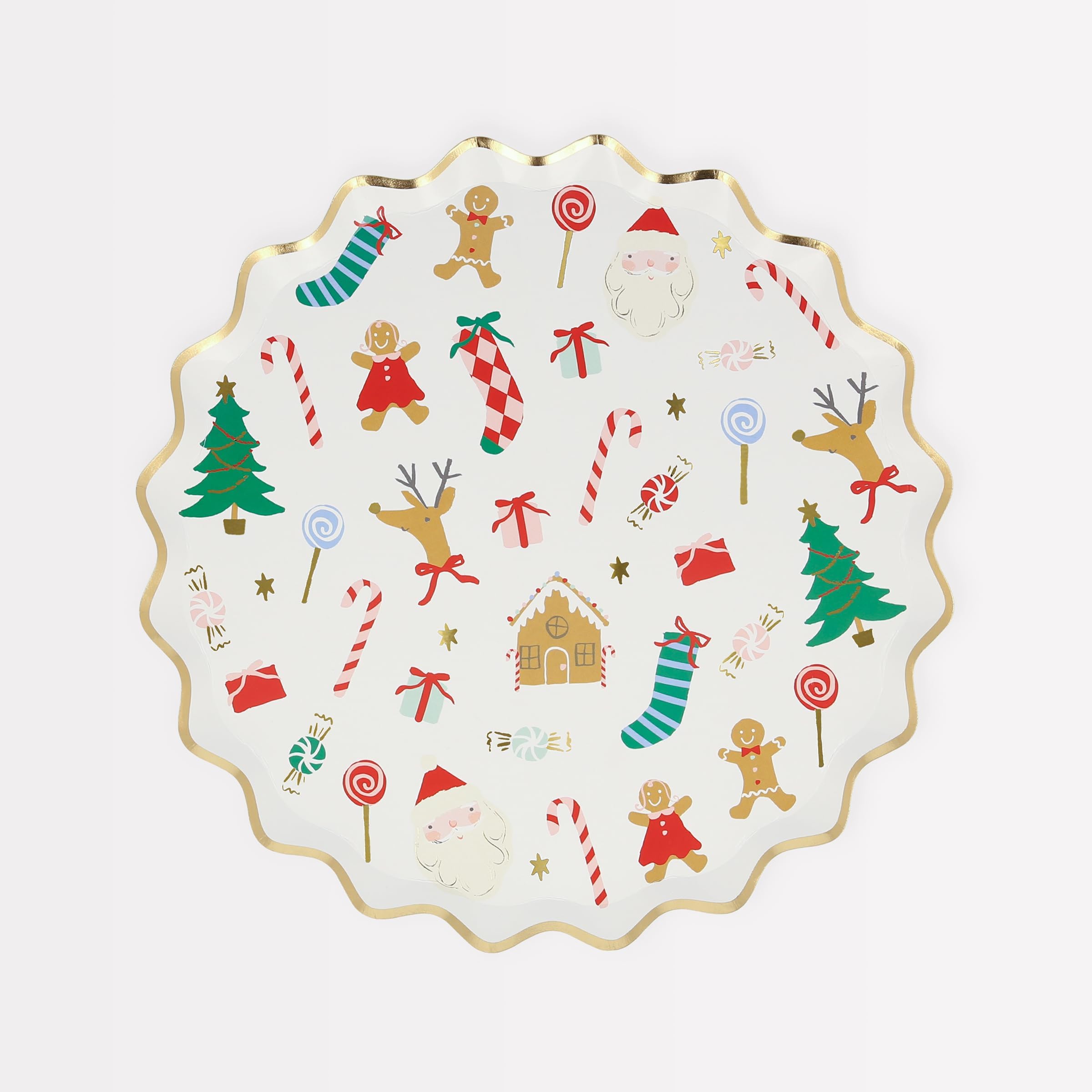 Meri MeriJolly Christmas Side Plates (Pack of 8)