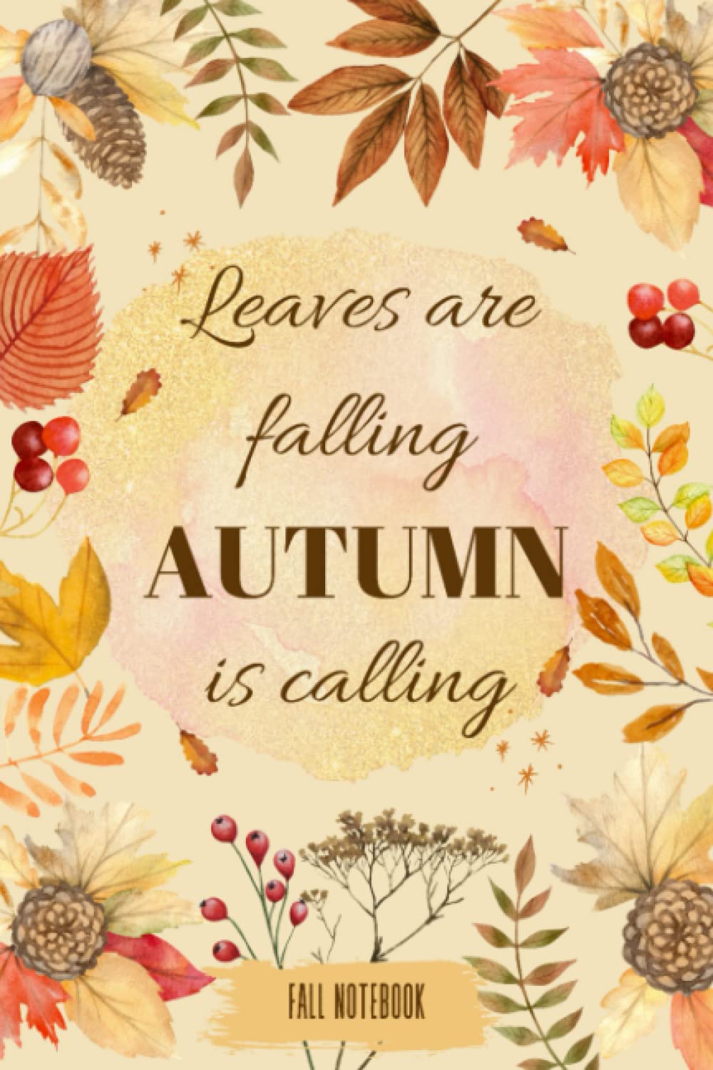 Fall Composition Notebook for Pressed Flowers and Autumn Inspiration & Poetry: Beautiful Autumn Lovers and Fall Inspiration Wide Ruled Journal or Diary Notebook | 120 Page | 6"x9"