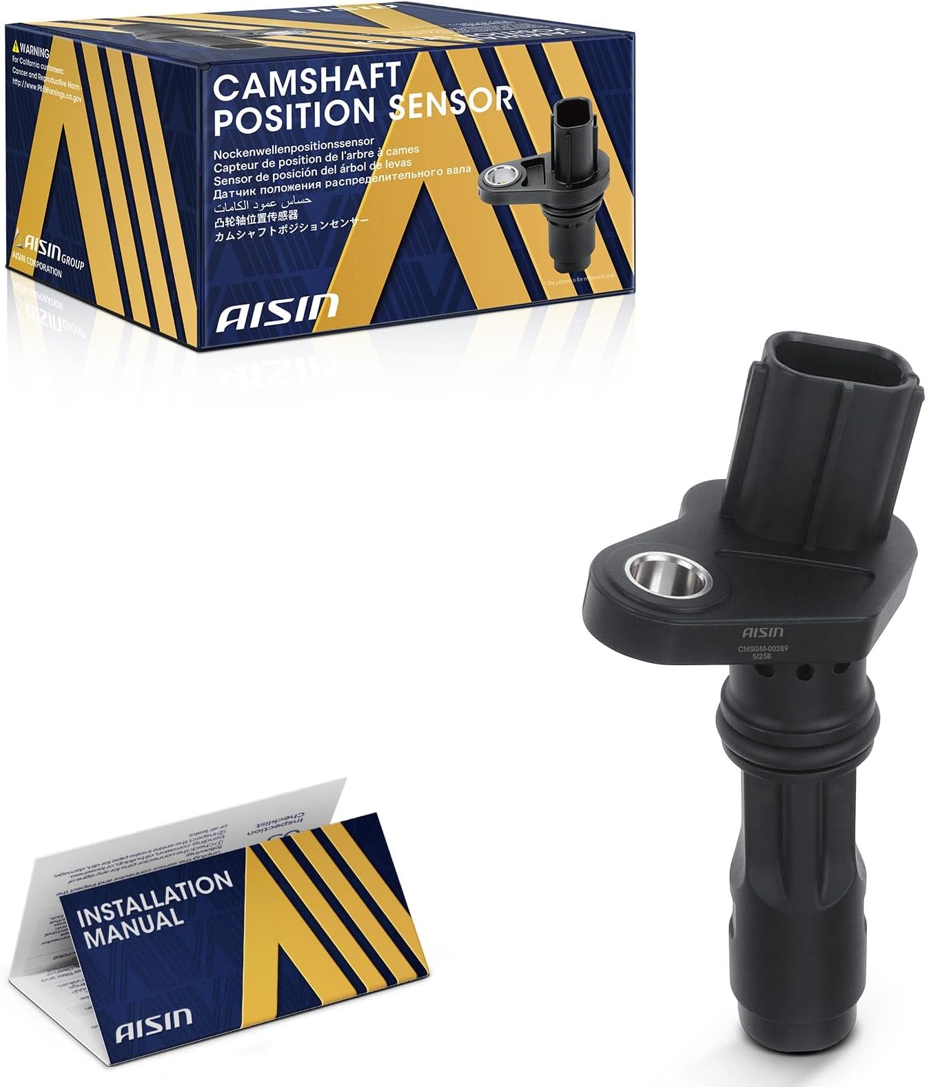 AISIN CMSGM-00289 Engine Camshaft Position Sensor - Compatible with Chevrolet Malibu 2009-2010, Impala 2009-2011, Buick Lucerne 2010-2011, Pontiac G6 2009-2010, Saturn Vue 2009-3.5L 3.9L
