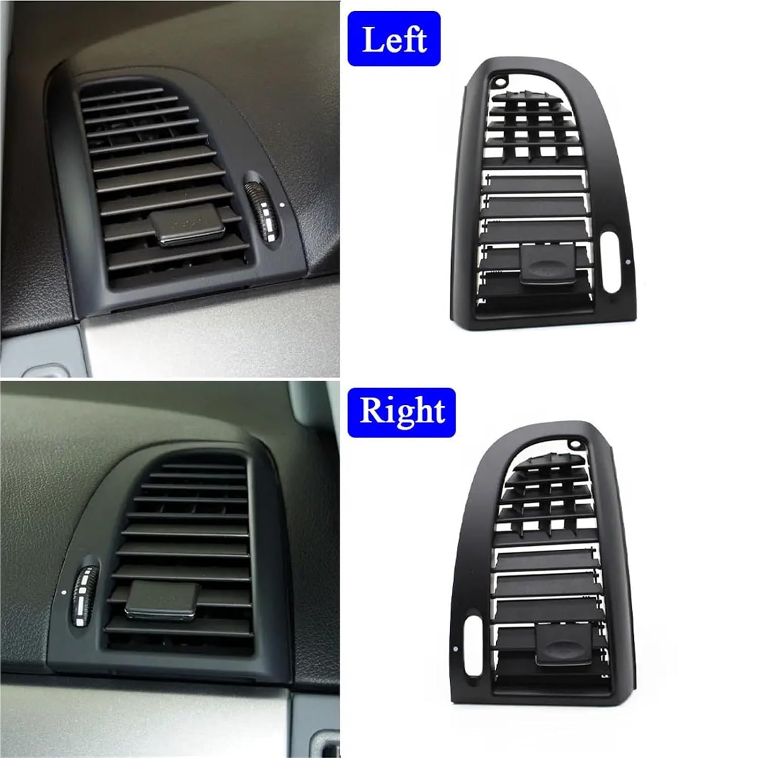 Air Conditioning Vent Outlet Compatible for Vito Viano W636 W639 Dashboard Front Left Right (Right)