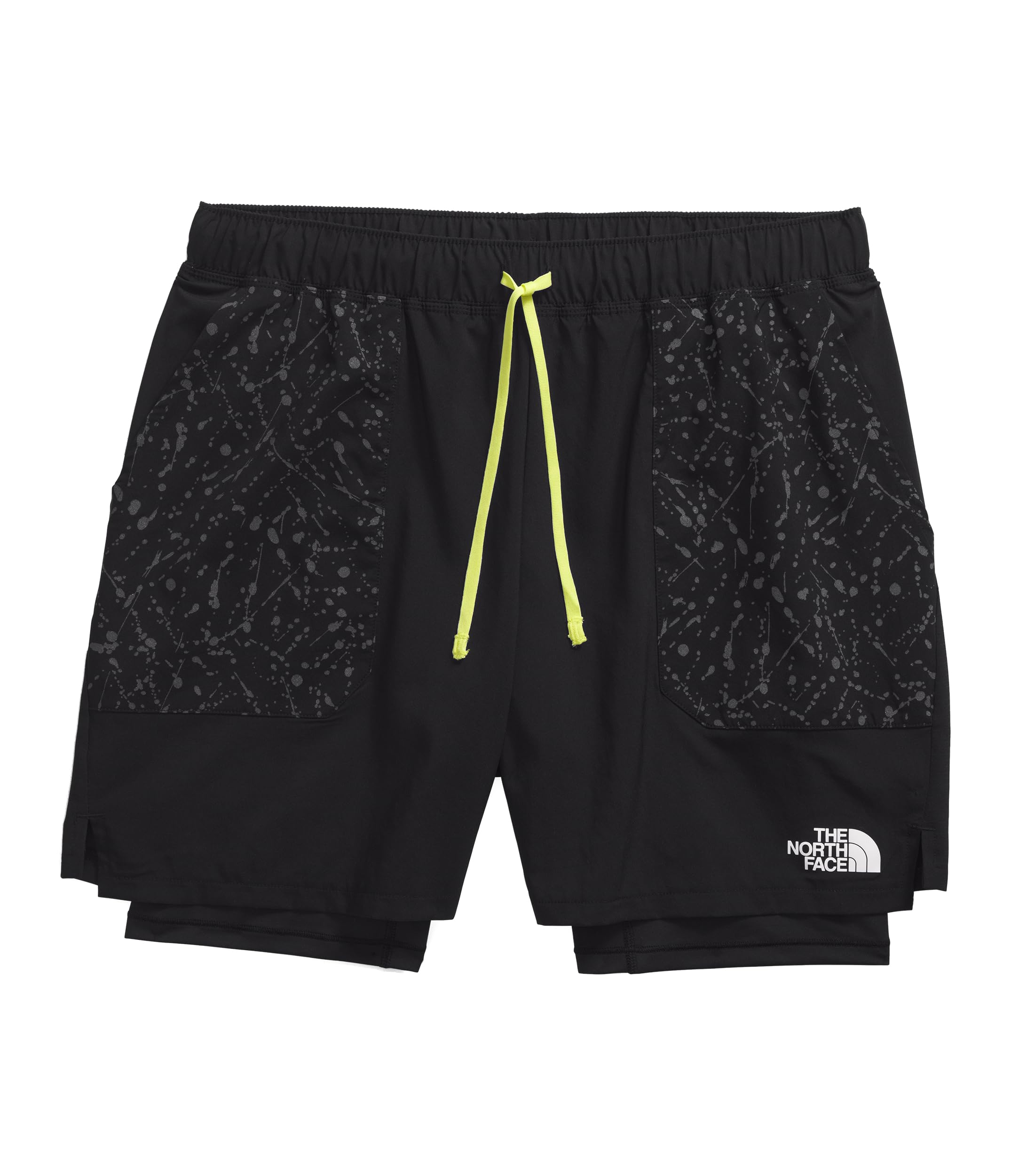 The North Face Hombres Sunriser 2In1 6In Short Laufbekleidung Pantalones Cortos TNF Black/Trail Reflective - Negro