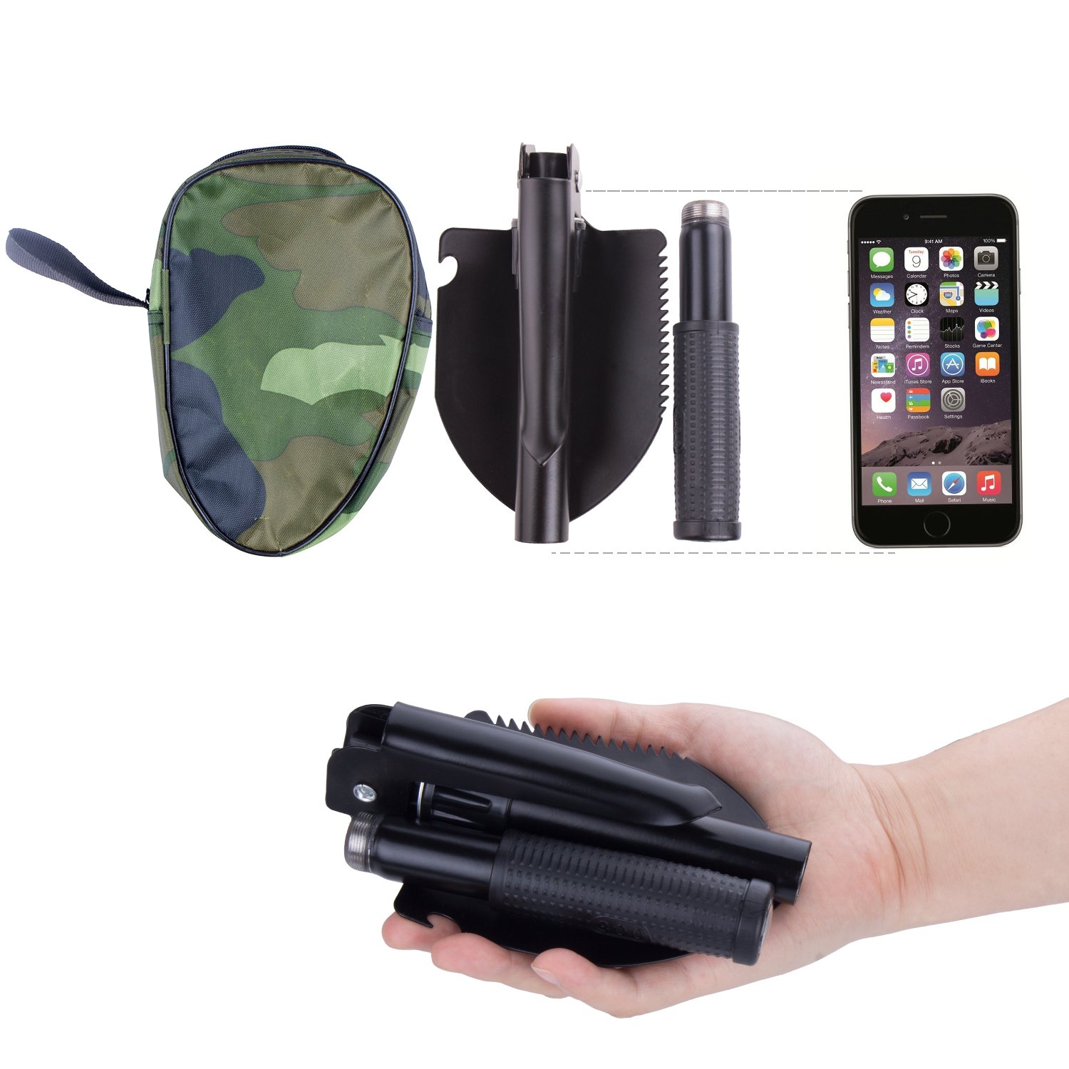 Pieghevole Militare Multifunzionale Badile Vanga Kit Mini