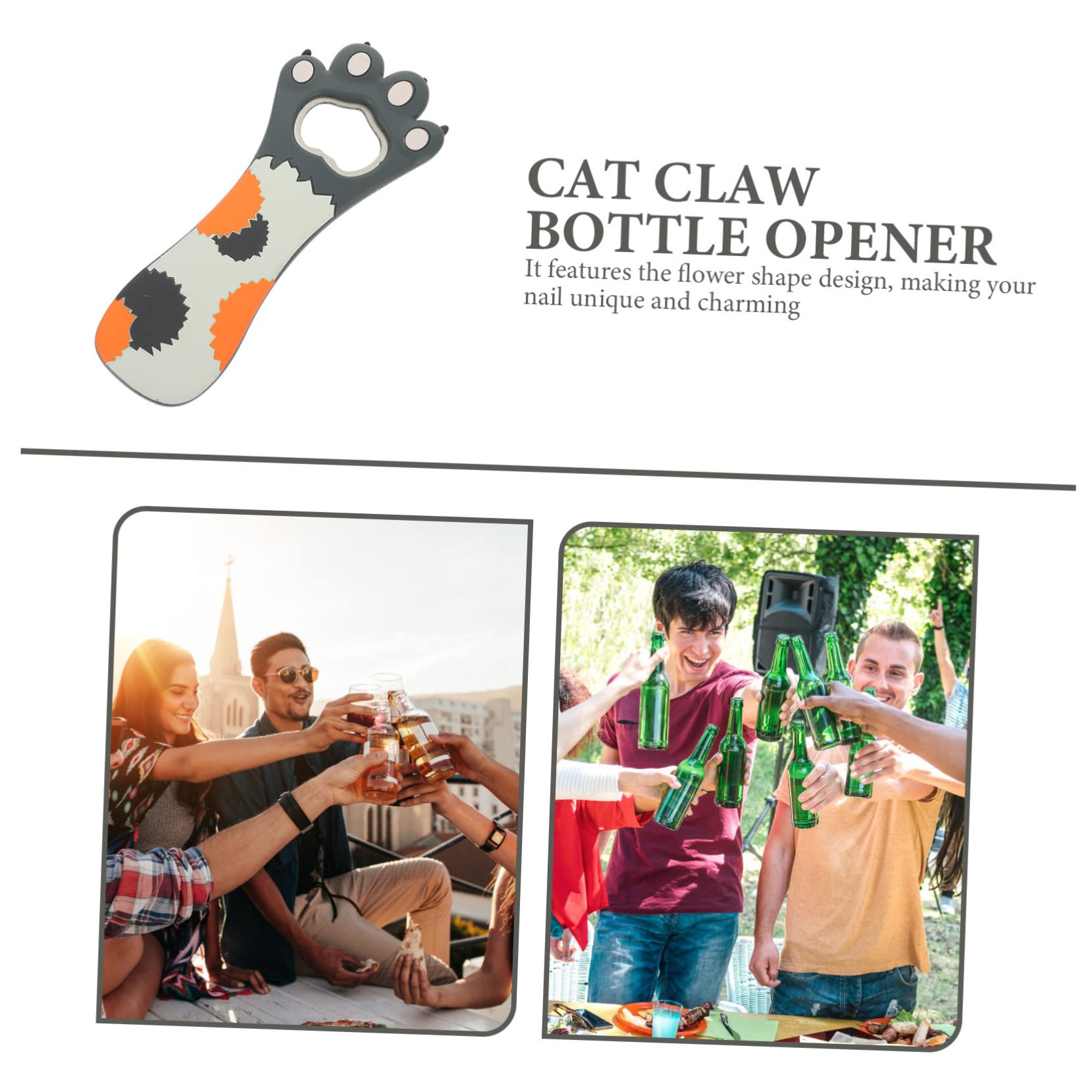 Cabilock 3piezas Abrebotellas Magnético De Inoxidable Para Refrigerador Abrebotellas Práctico y Ergonómico Para Cerveza y Camping