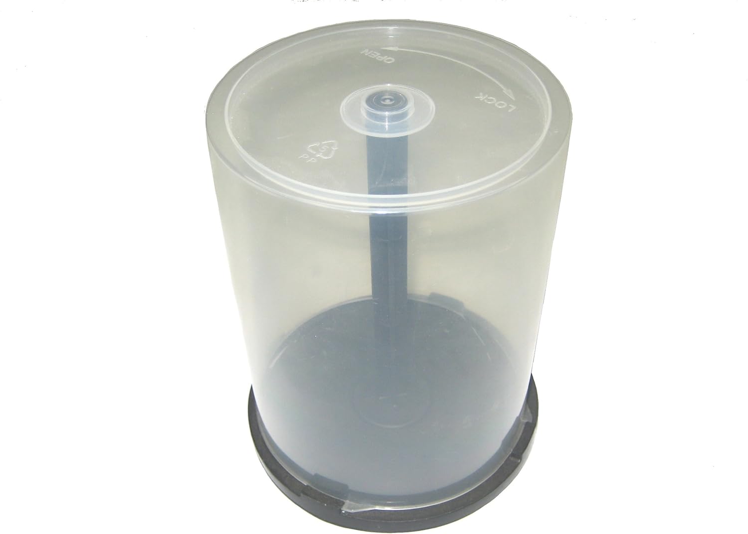 EMPTY SPINDLE, CAKE BOX HOLDS 100 CD/ DVD, PSC130, 24 UNITS PER CASE ...