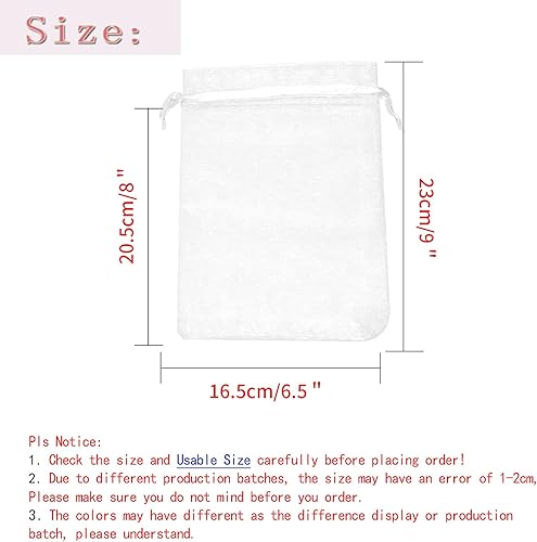 Miniatura 240 de Dealglad 100pcs Drawstring Organza bolsas de joyería caramelo para fiestas, casamientos, regalos Negro