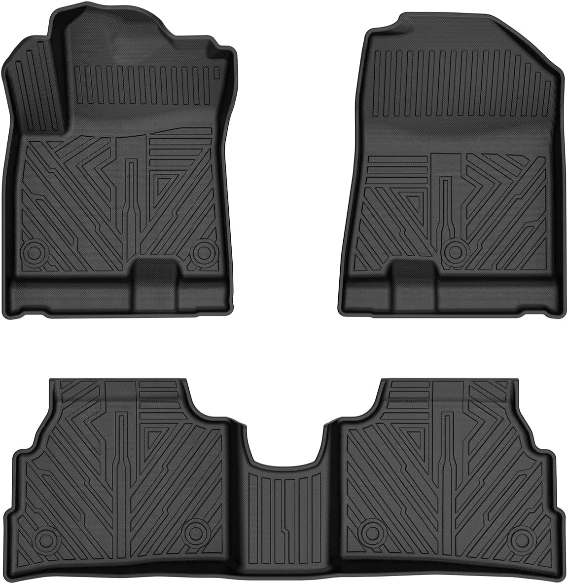 Floor Mats Custom for Kia NIRO EV 2022 2021 2020 2019 All Weather Protection TPE Heavy Duty Non-Slip Automotive Floor Liners Fits Front & 2nd Row Full Set NIRO EV Accessories