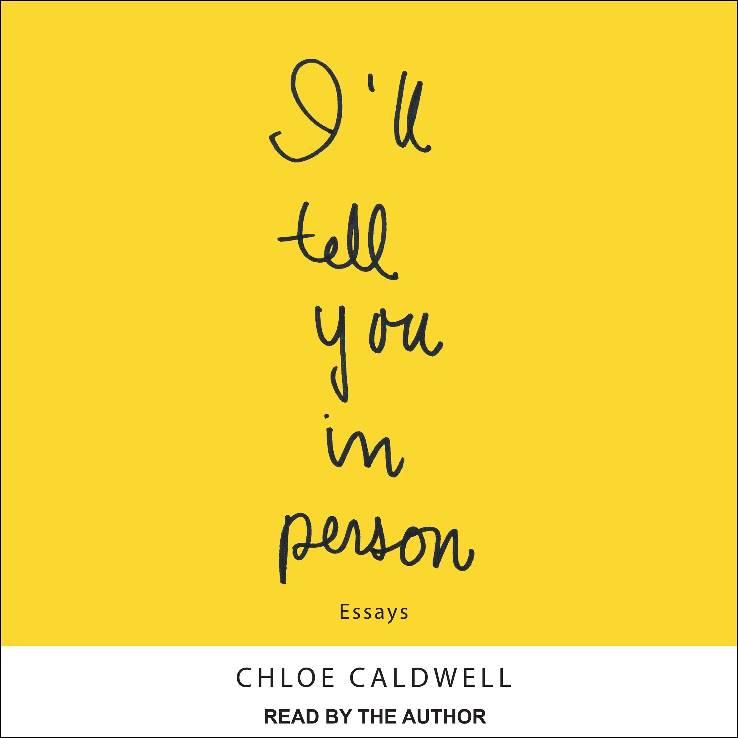 Cover art for I'll Tell You in Person
