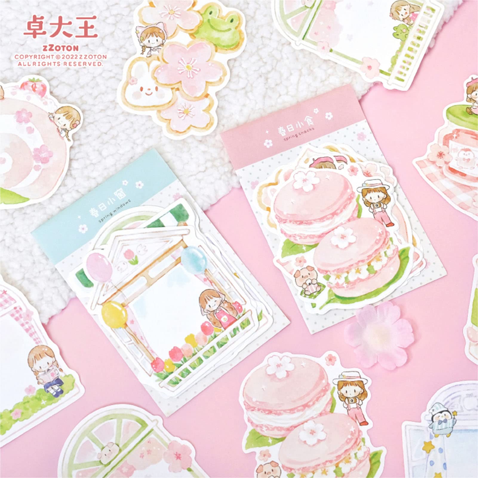 新作★molinta お祭り&食べ物 ダイカットメモ 2種類セット 海外メモ♡ モリンタ molinta フルーツ ダイカット メモ 2種