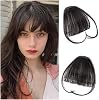 Bangs Hair Clip Synthetic Air Bangs Styling Tool Clip In Hair Extensions Fake Invisible Fringe Natural Black Brown Bangs Hair Accessories Clip-in Bangs Color:K18-4