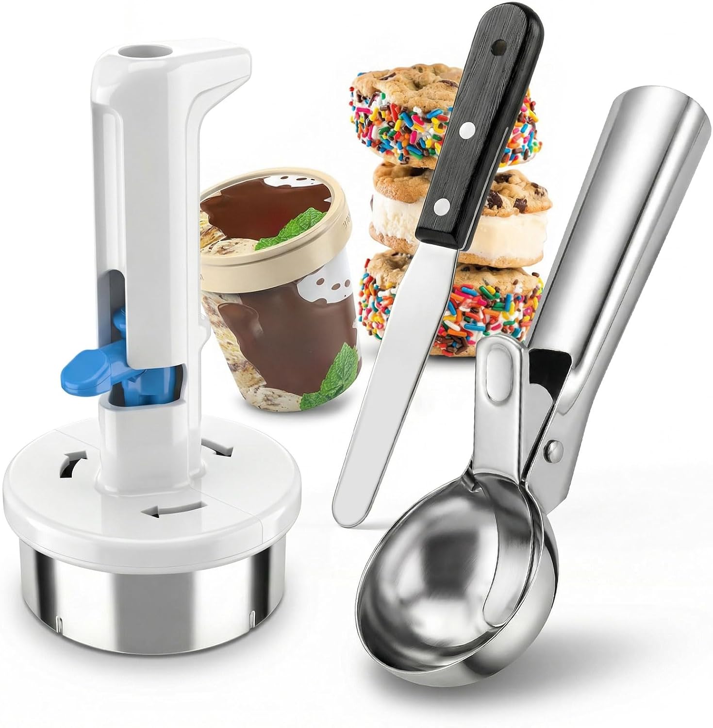 Sweet Success? A Full Review of the 3Pcs Ice Cream Sandwich Maker Kit (Stainless Steel, Scoop, Spatula) for Easy DIY Desserts in Your USA Kitchen! Review USA 2025