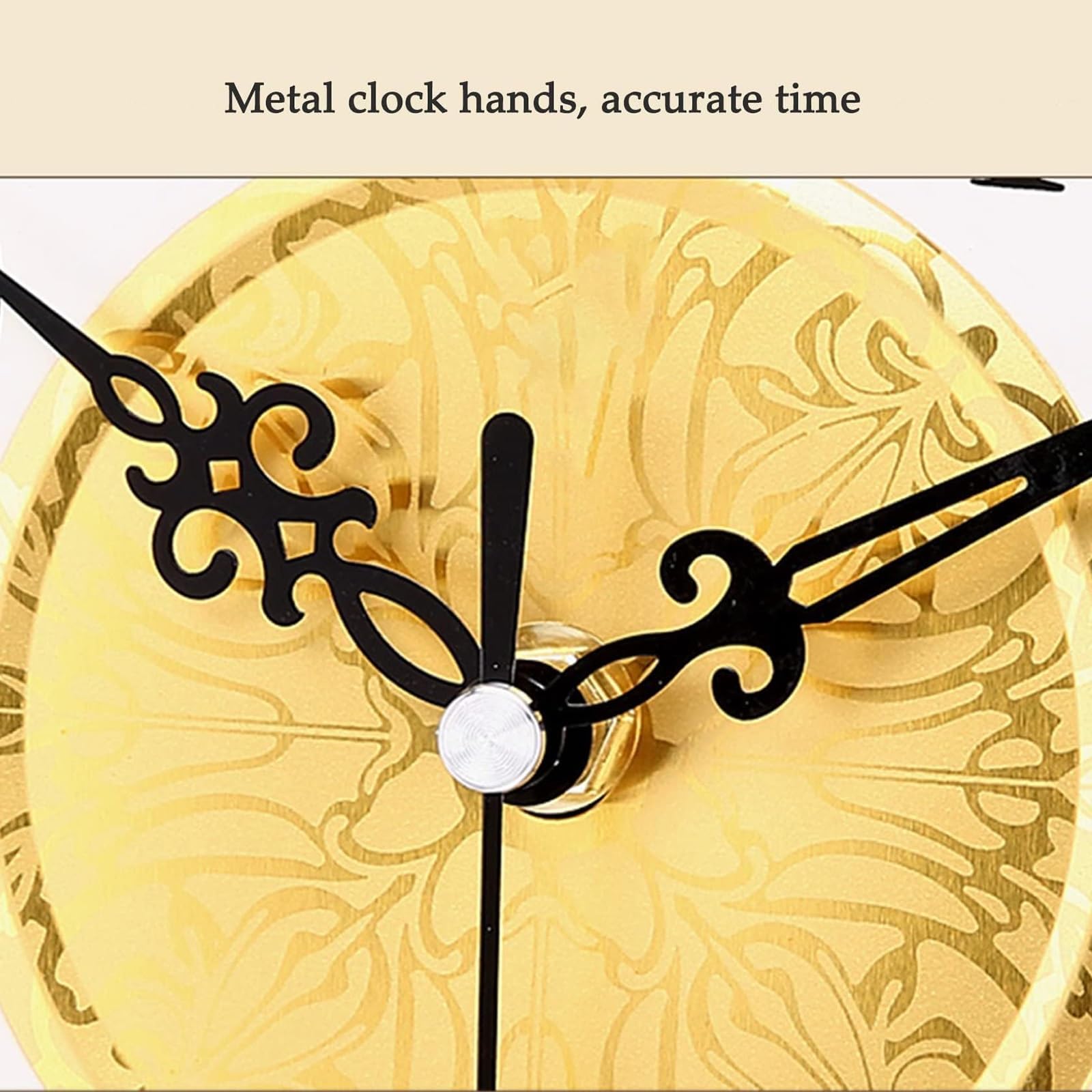 Reloj de pared con péndulo, reloj silencioso tradicional de 66 cm con péndulo oscilante, funciona con pilas, acabado de madera de imitación, diseño tridimensional para decoración del hogar