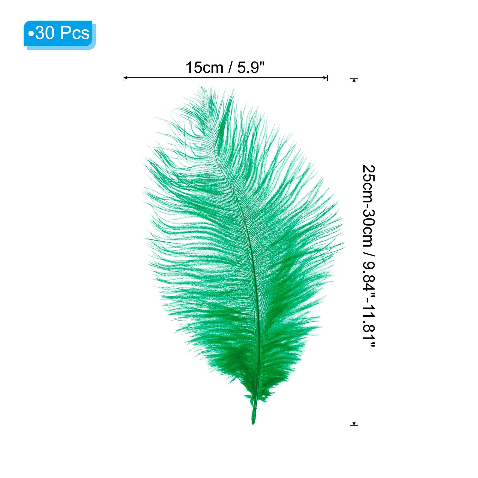 PATIKIL 8-10 Inch(20-25cm) Ostrich Feathers - Image 2