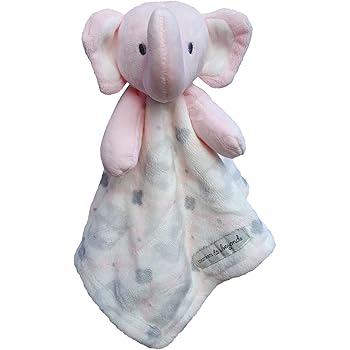 elephant security blanket pink