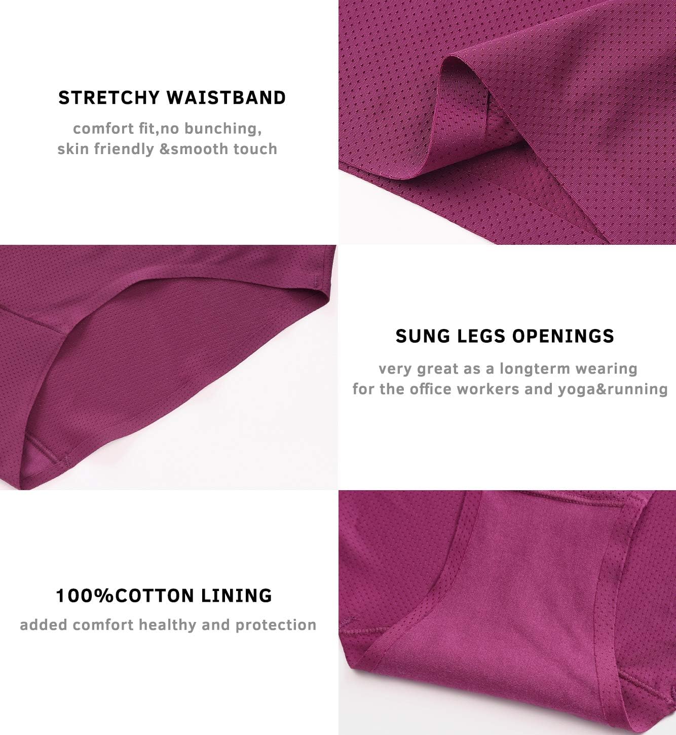 Wealurre Breathable Underwear Women Seamless Bikini Nylon Spandex Mesh Panties - Image 6