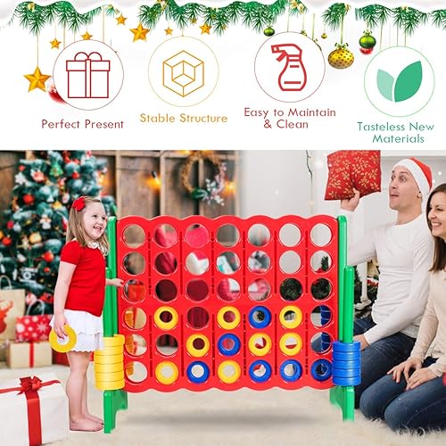 Vista 8 de COSTWAY - Juego gigante de 4 en línea