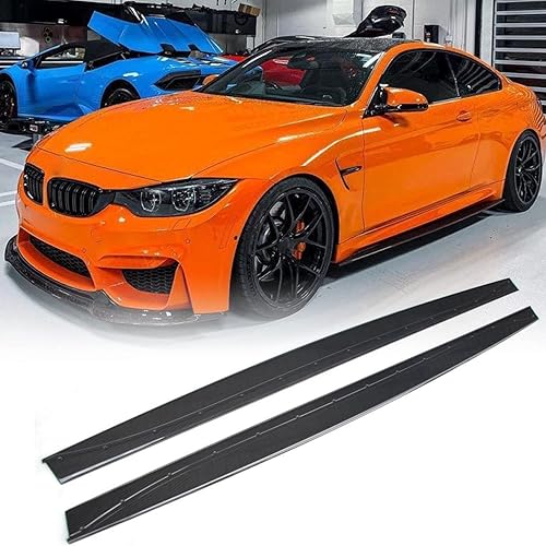 MCARCAR KIT Faldas laterales para BMW M4 F82 F83 2014-2020 Coupe convertible de 2 puertas debajo de la puerta, paneles basculantes de cenefa,