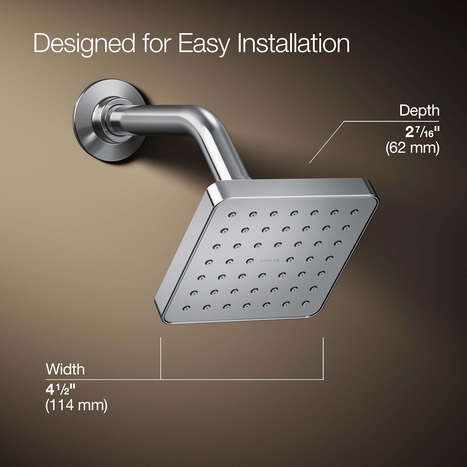 Venza Single-function Showerhead, 1.5 Gpm
