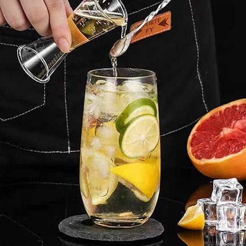 Miniatura 7 de QAPPDA Juego de vasos para beber de 12 vasos altos de 16 onzas con pajitas, vasos de agua altos transparentes de alta calidad, vasos de cóctel de