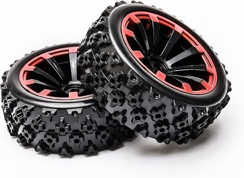 Miniatura 7 de JIUWU Juego de 4 neumáticos y ruedas para varios autos controlados a distancia, mejoras de auto a control remoto a escala 110 114 - Ruedas y llantas
