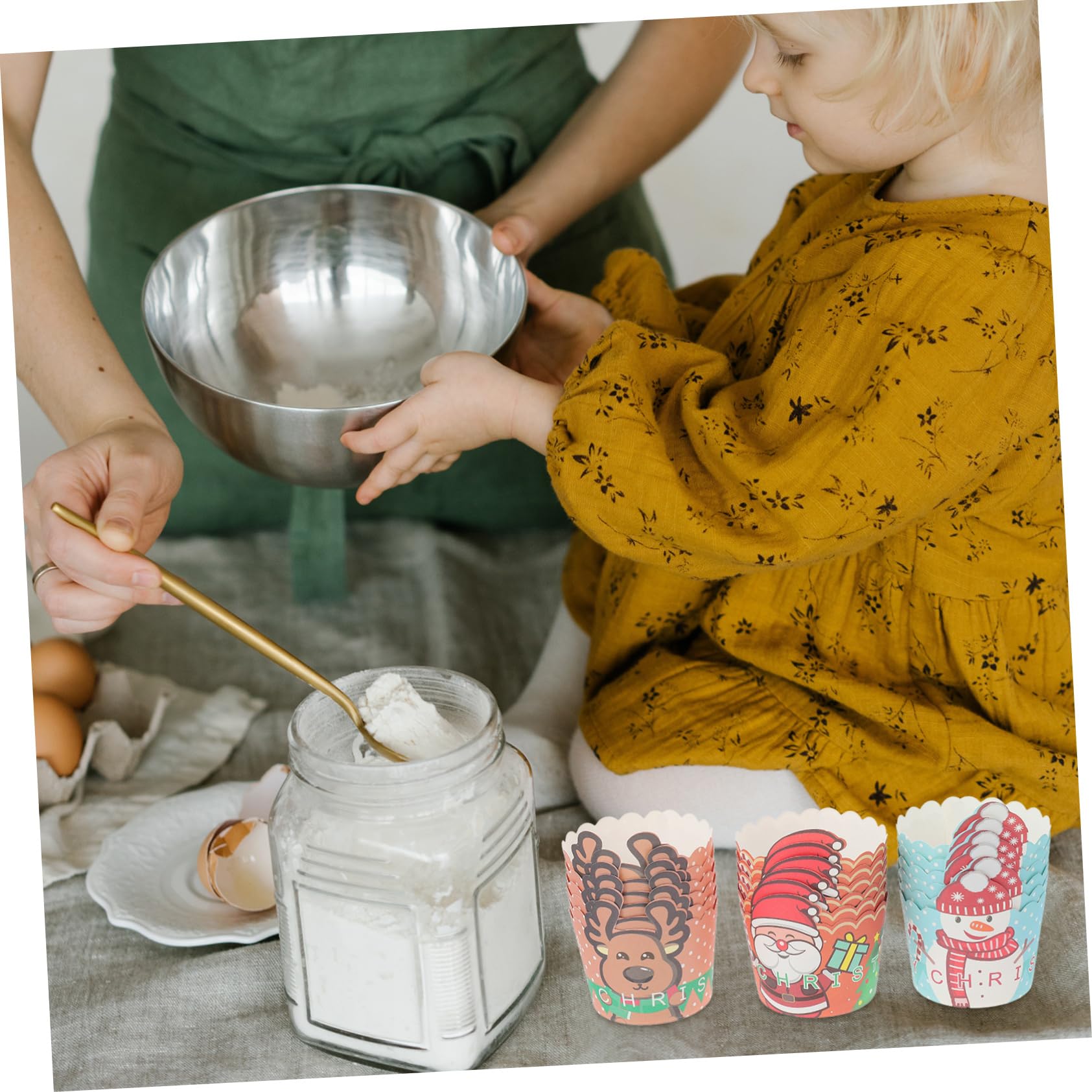 PRETYZOOM 3 Juegos Tazas De Pastel De Navidad Moldes Para Mini Muffins Pastel De Taza Tazas Para Muffins Mollete Pequeñas Tazas De Pastel Tazas Decorativas Para Hornear Papel 150 Piezas * 3