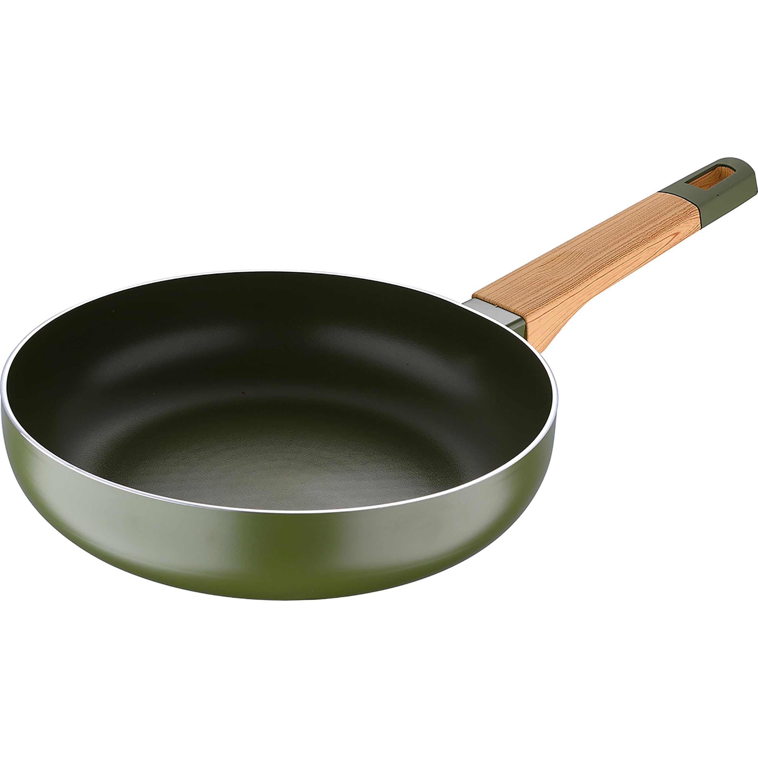 BERGNER Batteria di pentole 5pz in alluminio 100% riciclato per induzione, padelle 24/28cm tegami 20/24cm e casseruolino 16cm - Testata e approvata da Gianfranco Vissani
