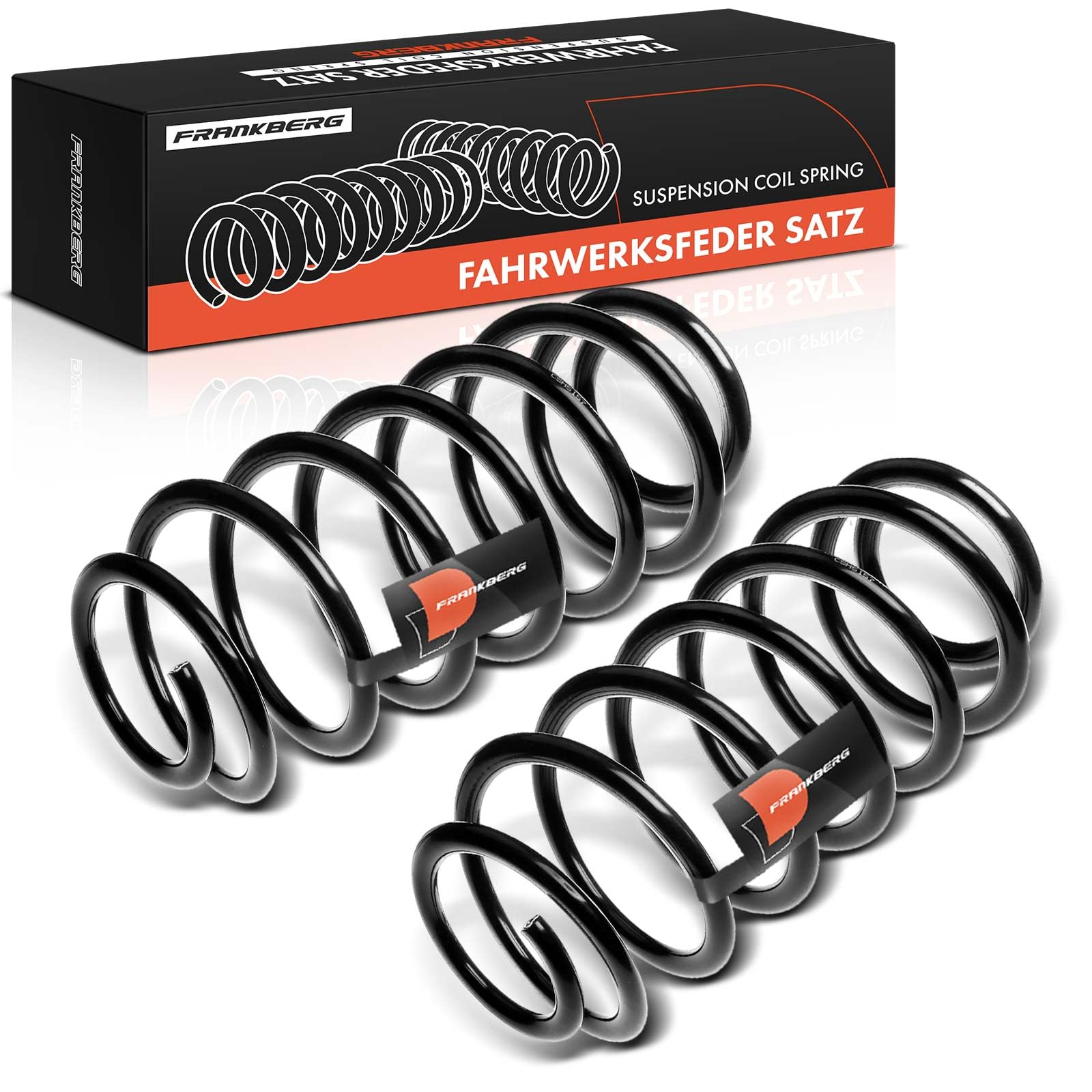 Frankberg 2 ressorts de suspension pour essieu arrière 1J0511115AJ | Compatible avec: Nouvelle Coccinelle 1C1 9C1, B.o.r.a 1J2, A3 8L1, O.c.t.a.v.i.a I 1U2, Tolède II 1M2, Léon 1M1