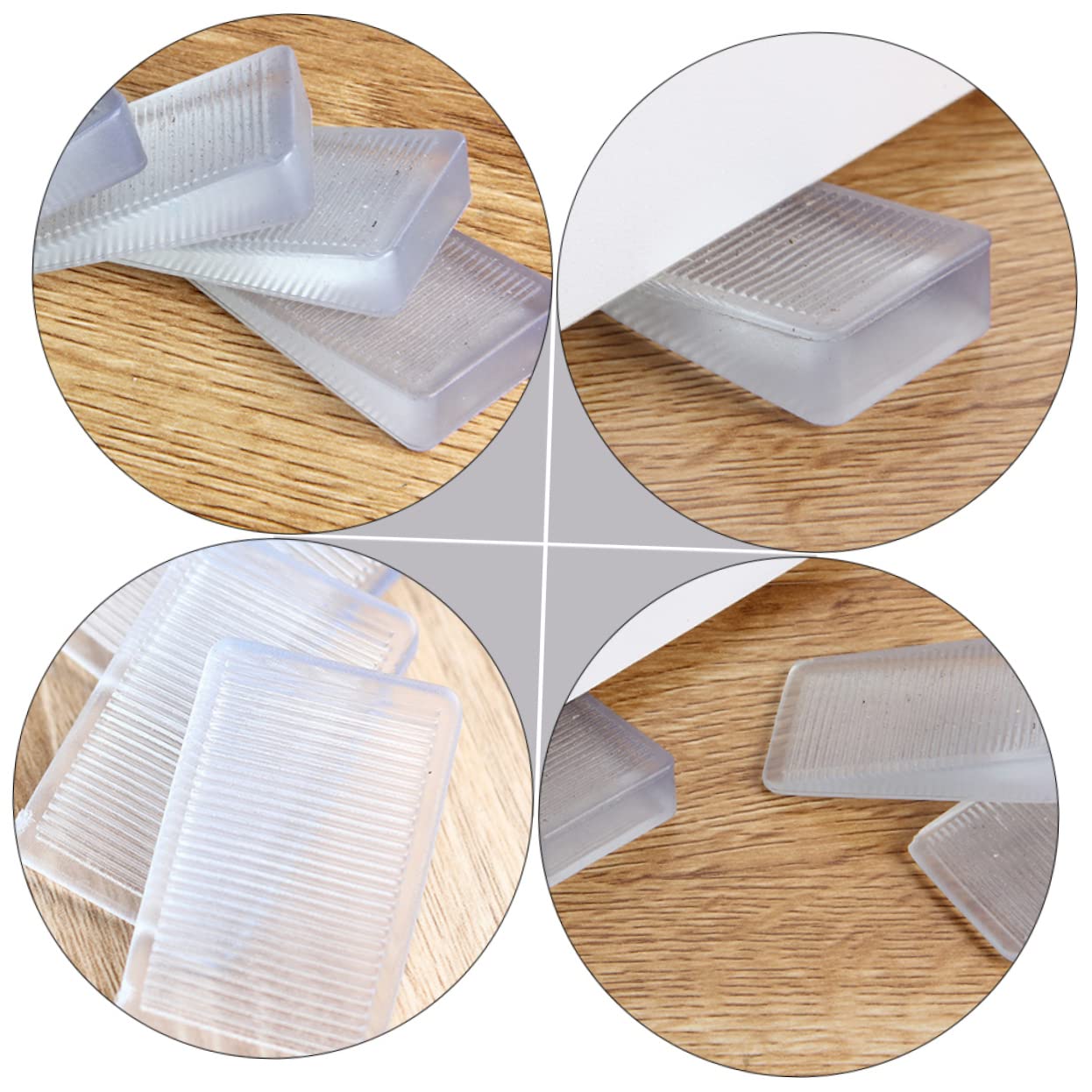 SOLUSTRE 24pcs Furniture Shims Leveling Shims for Bed Toilet Sofa Non-Slip Design for DIY Home Improvement