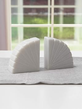 Best Home Fashion Marble Bookends