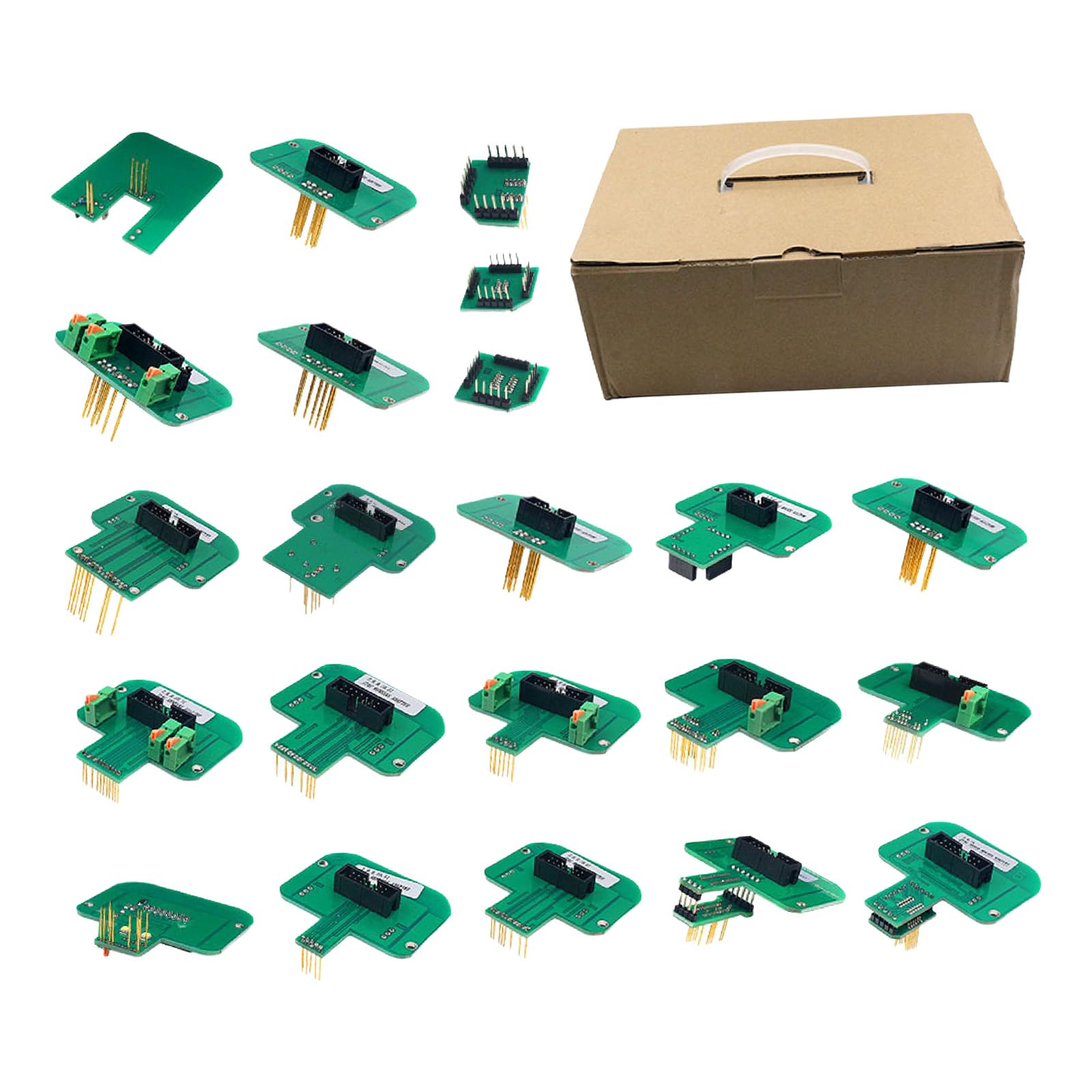 Juego de adaptadores de programación automotriz de 22 piezas compatibles con equipos de diagnóstico Kess FGTECH