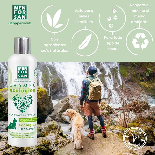 Foto 2 de 6 de MENFORSAN Champú Ecológico para Perros y Cachorros, con Ingredientes 100 por ciento Biodegradables