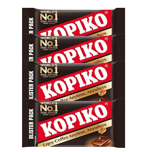 Paquete de ampollas de caramelo de café. Incluye cuatro caramelos de café de 1.13 onzas cada ampolla. Café de bolsillo, expreso de bolsillo,