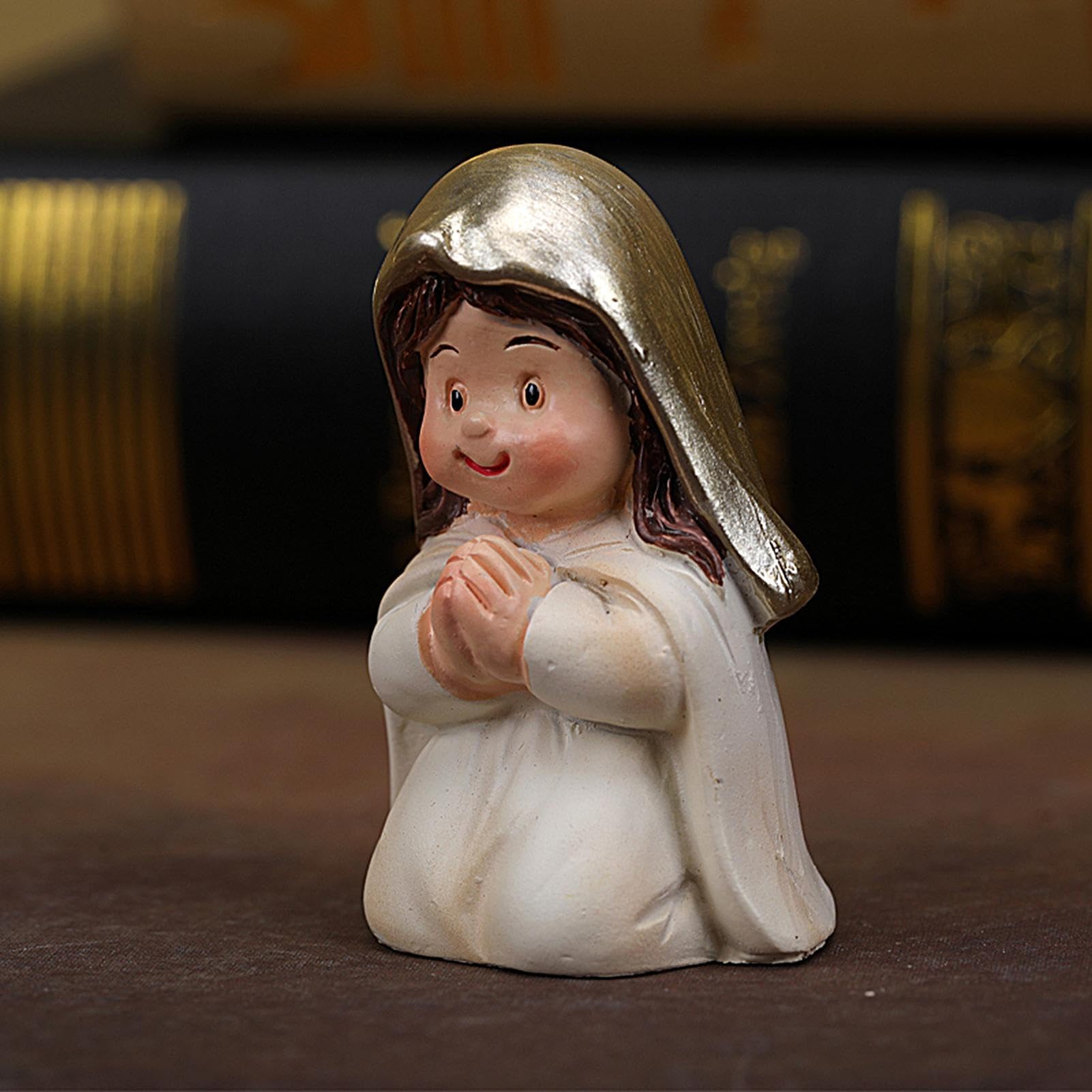 Set di 12 statuette della famiglia sacra in resina, Gesù