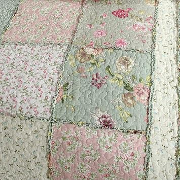 Quilted Bedspread Double King Size Bedspread Cotton Patchwork Quilt Bedding Throw Set Comforter Set with Pillow Shams, Patchwork 7