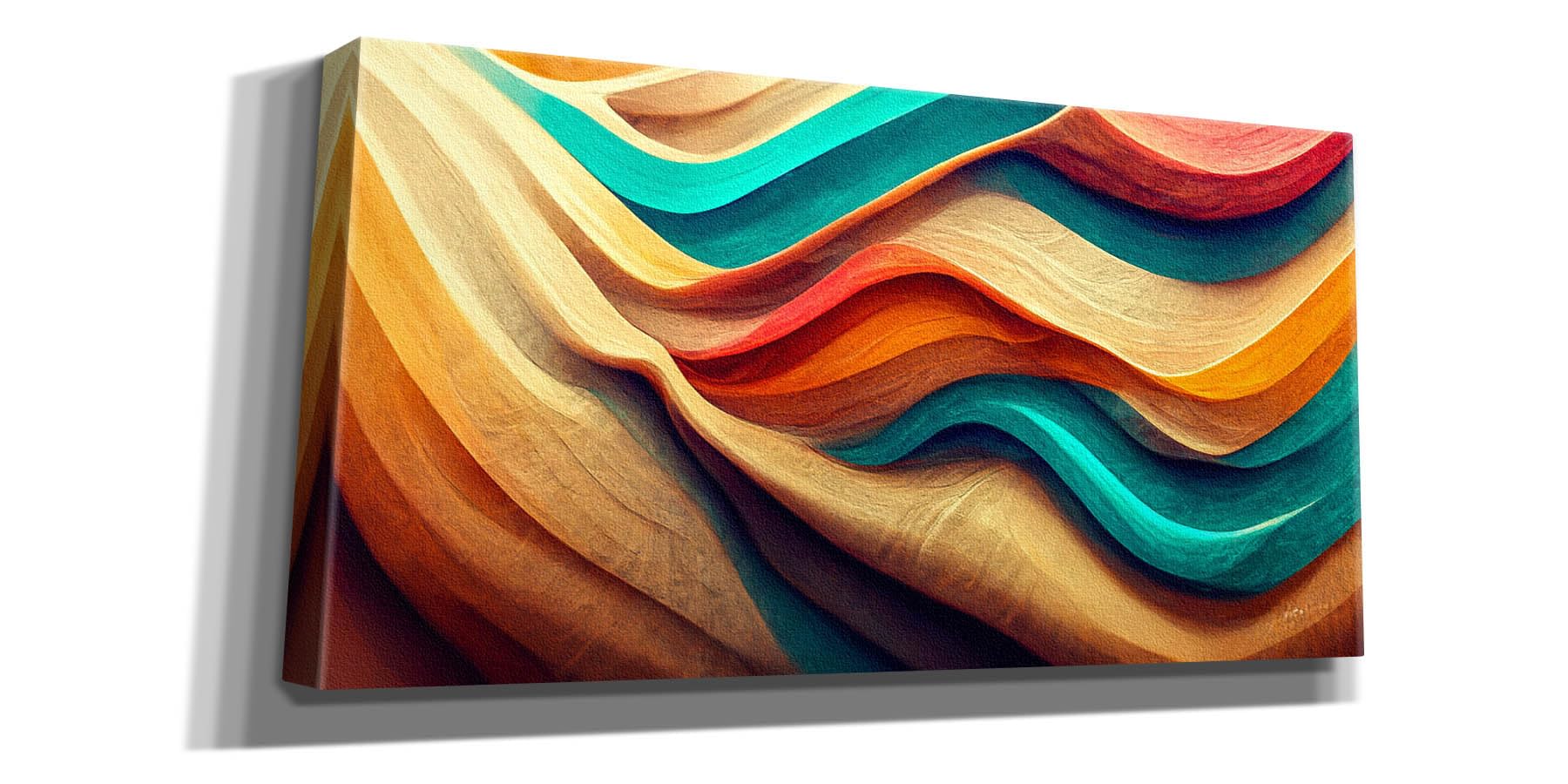 Epic Graffiti 'Colorful Wooden Desert' by Epic Portfolio, Canvas Wall Art, 24