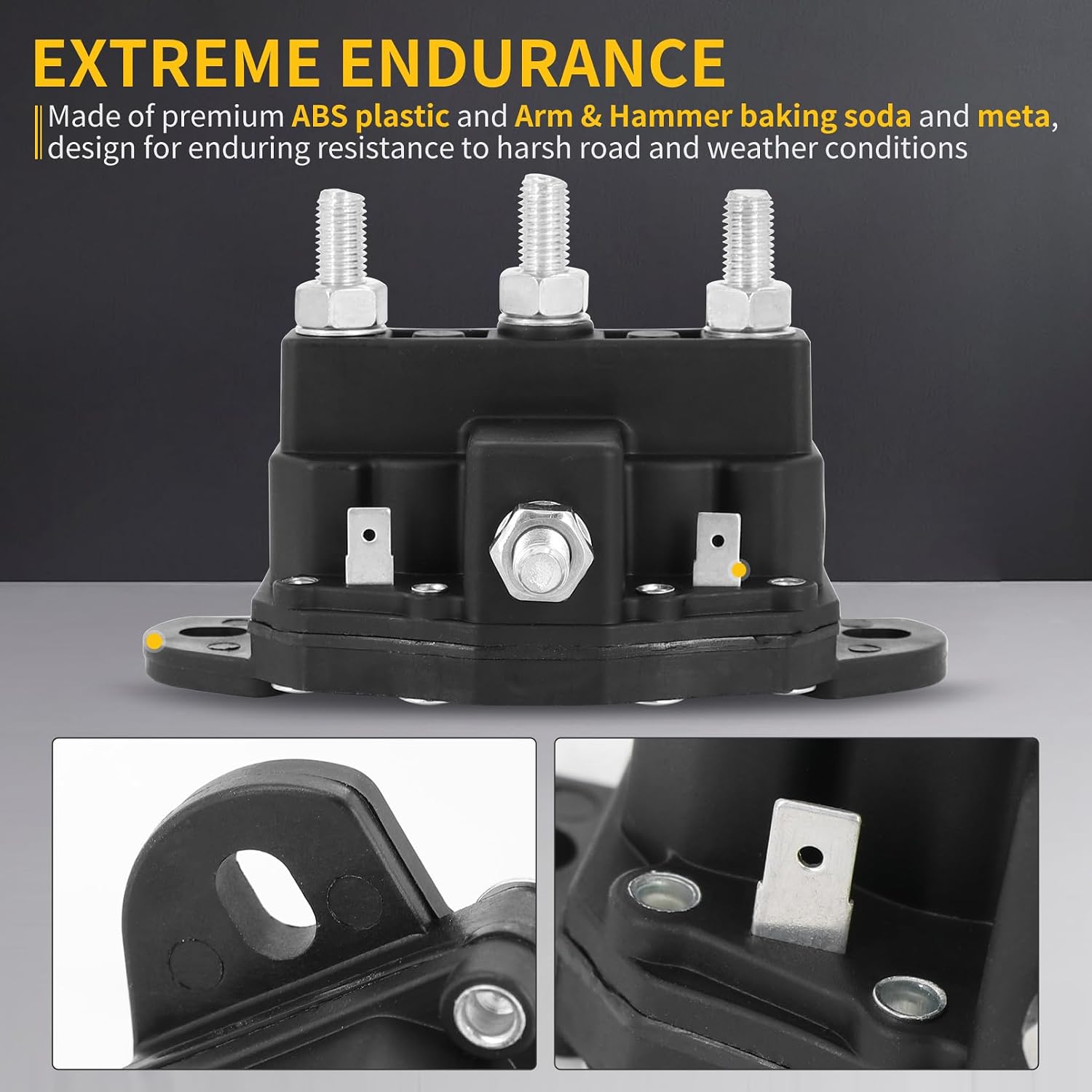 Dual-Polarity Reversing Solenoid 118246 with Silver/Bronze Alloy Posts for Lippert Keystone Hydraulic Leveling Systems and RV Slide-Outs