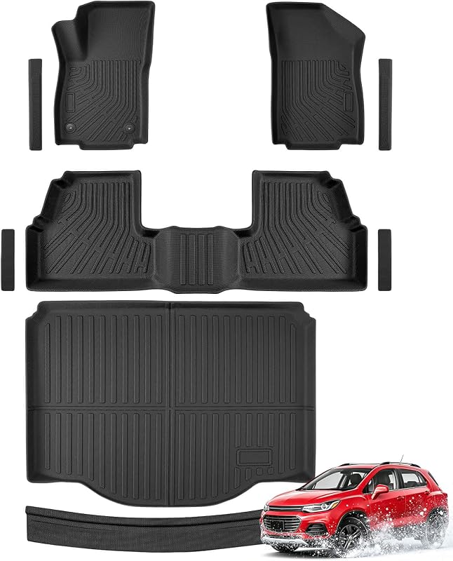 Kit de tapetes e revestimentos internos COTAZA para Chevy Trax 2014–2023 e Buick Encore 2013–2023, TPE, 9 peças