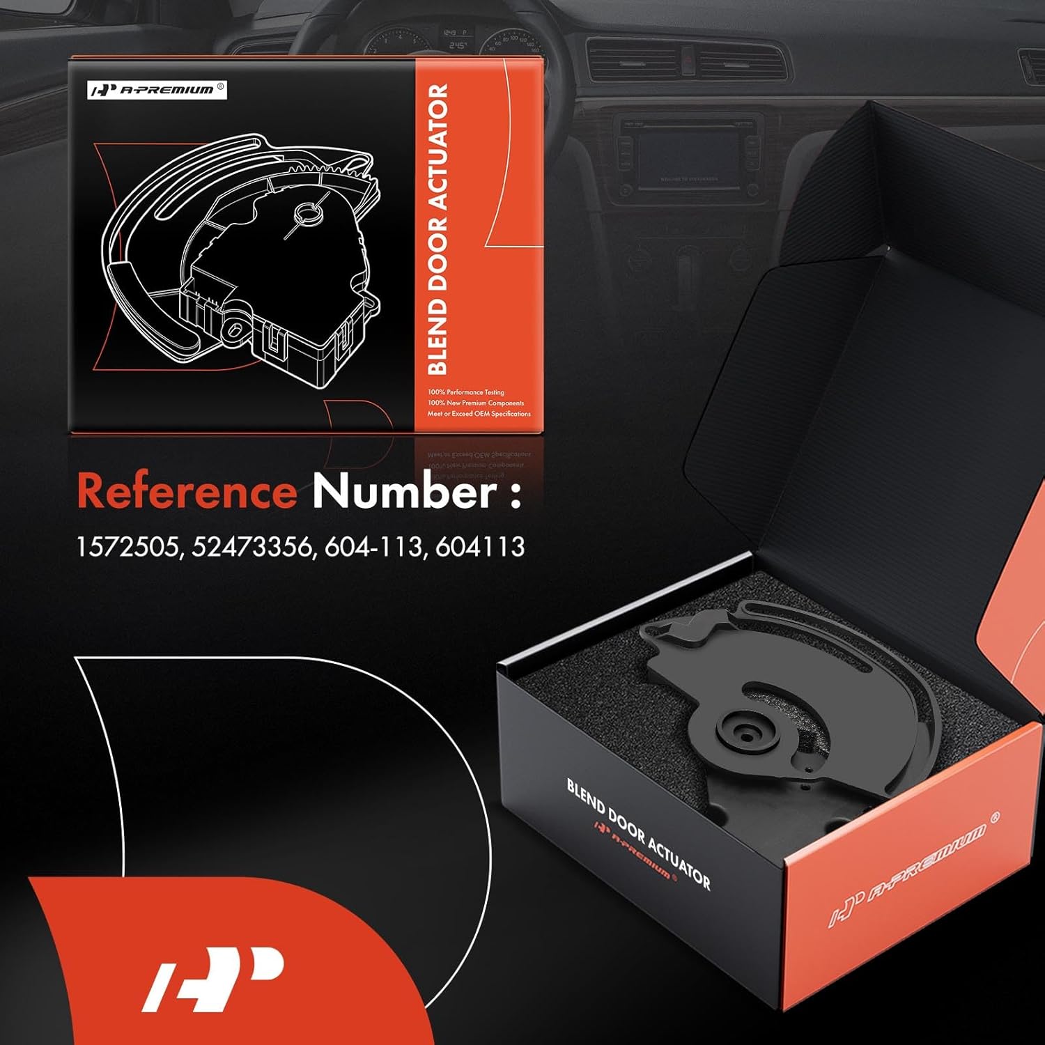 A-Premium HVAC Blend Door Actuator - Replaces 52473356 - Compatible with Chevrolet, GMC & Cadillac Models - 1999-2002 Escalade Avalanche Silverado 1500 2500 Suburban Tahoe Sierra Yukon