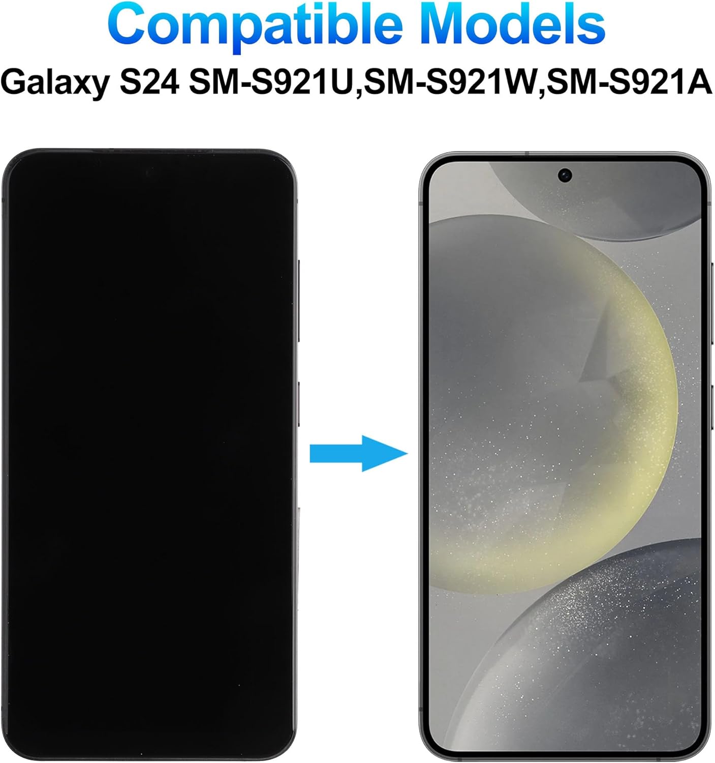 Duotipa 6.2" TFT Screen Compatible with Samsung Galaxy S24 SM-S921U S921W S921A (Only for US Version) LCD Display Touchscreen Digitizer Assembly with Repair Tools Kit,No Fingerprint Function