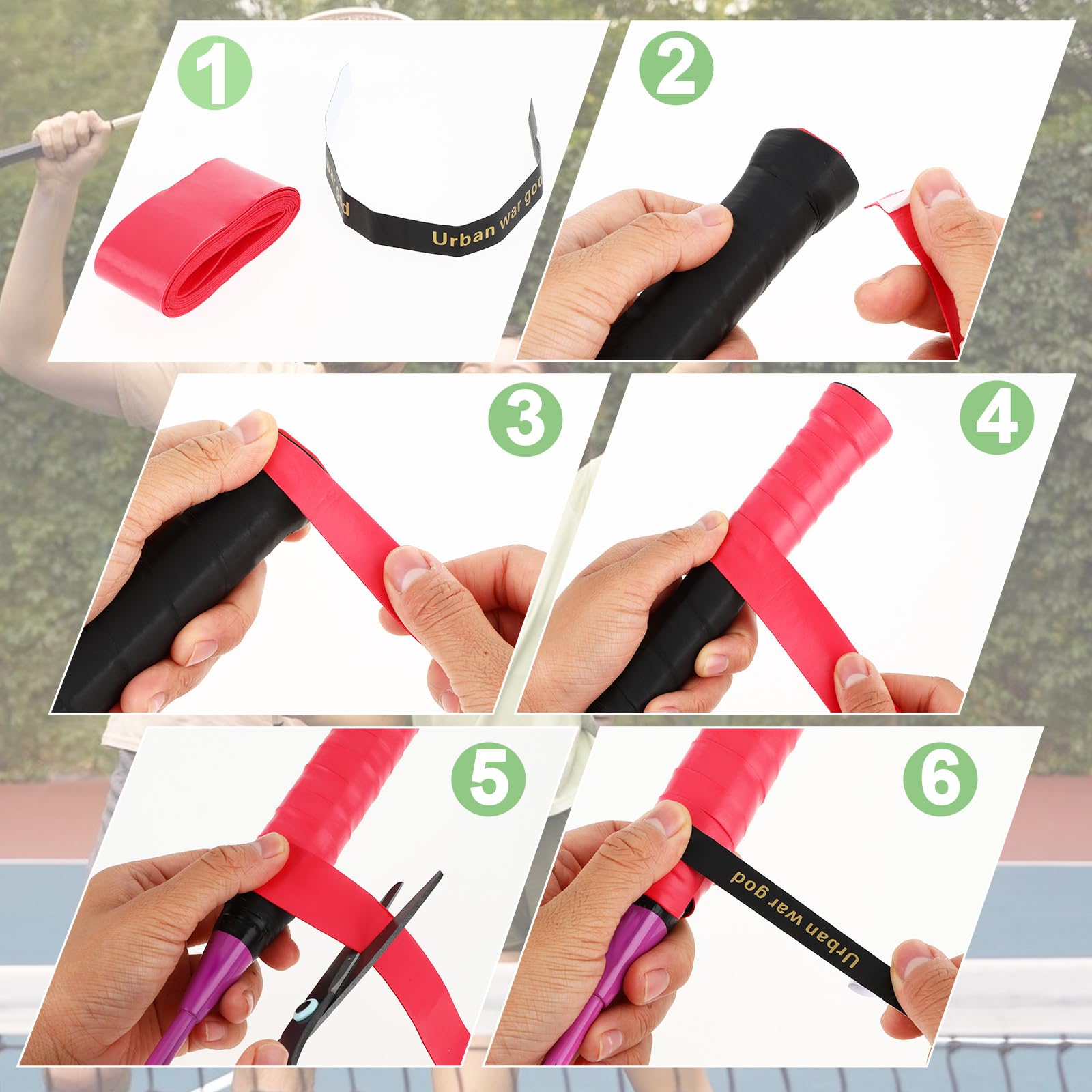 8Pcs Tennisracket Grip Tape Racket Overgrip Tennisracket Tape Zweetabsorberende voor Sportuitrusting Hengel Springtouw Grip 8Pcs Tennisracket Grip Tape Racket Overgrip Tennisracket Tape Zweetabsorberende voor Sportuitrusting Hengel Springtouw Grip
