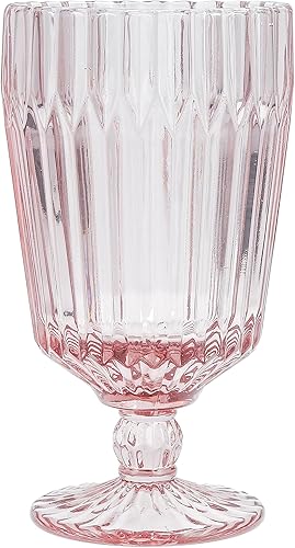Fortessa Archie - Vaso de vidrio (6 unidades), 14.2 onzas, color rosa