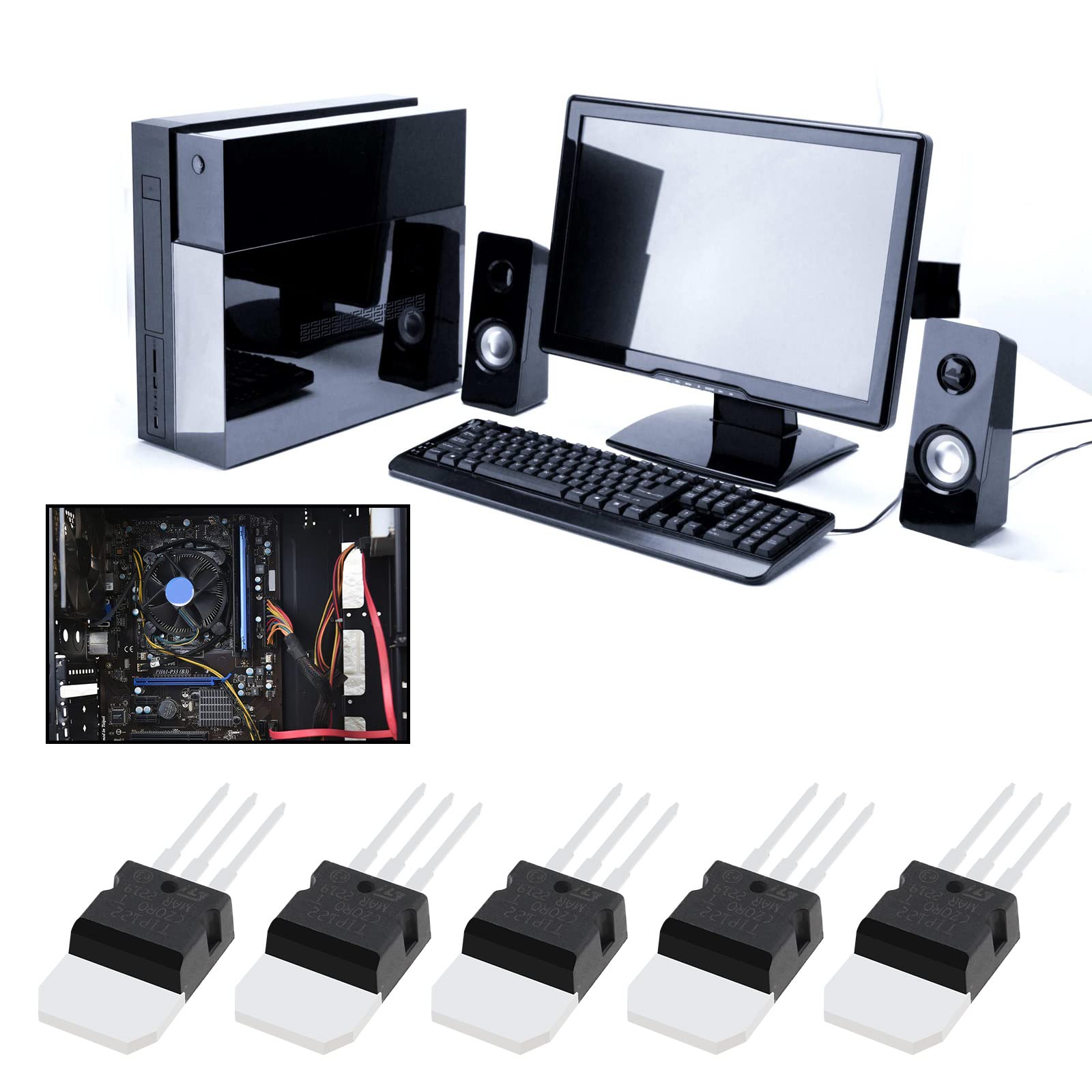 OTOTEC 30 transistores de potencia TIP122 NPN, transistores de potencia epitaxial, triodo de 5 A, transistores Darlington de 100 V, accesorios electrónicos