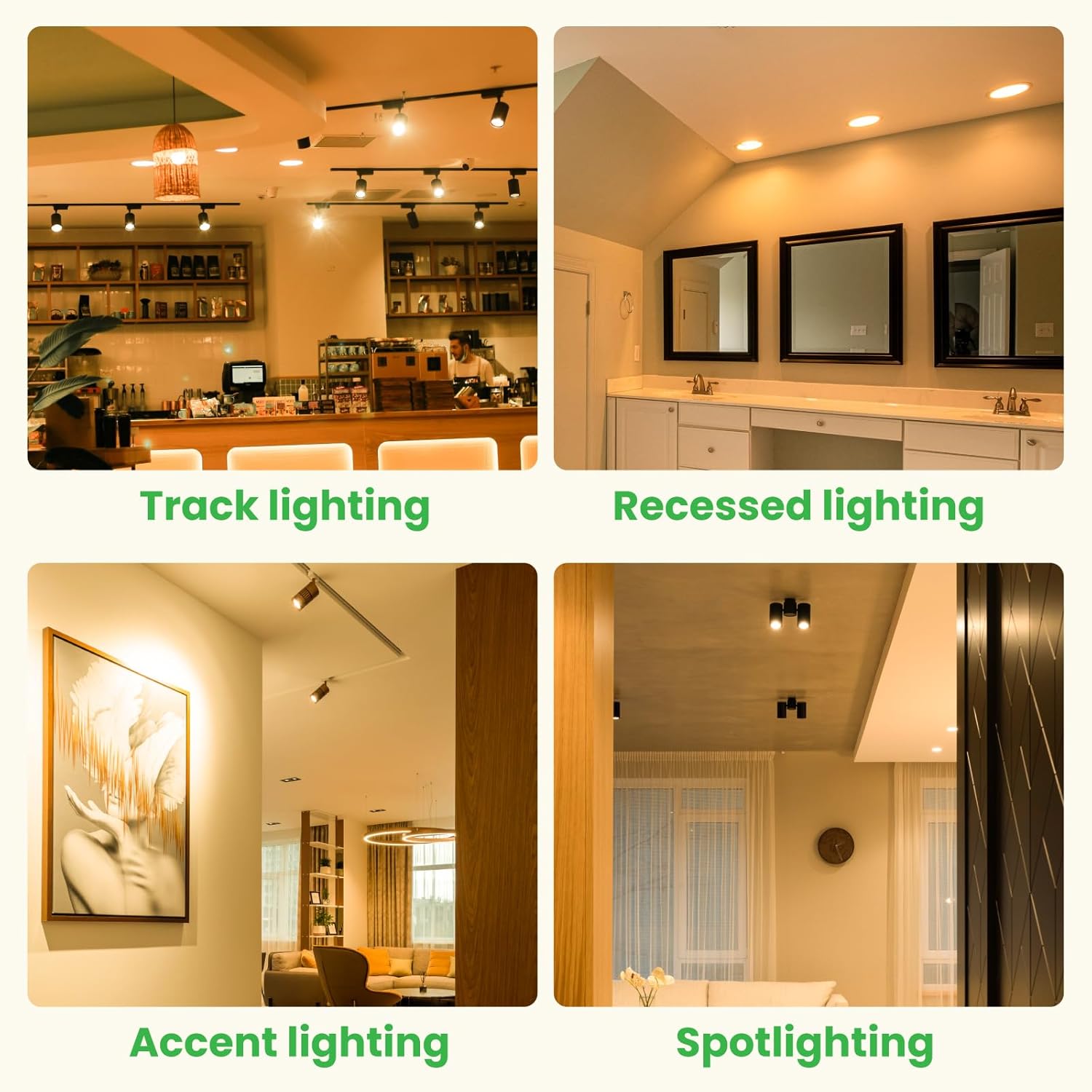 Lustaled Dimmable LED GU10 Range Hood Light Bulbs 6W, 50W Equivalent, MR16 GU10 LED Bulb 3000K Warm White Spotlight Track Light Bulbs, 110-130V LED Stove Appliance Light Bulb-2Pack