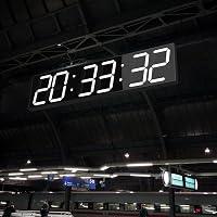 CHKOSDA Óriási LED Falióra Automatikus Dimmerrel, Távirányítós Számláló, 70cm Kijelző, Fehér 7