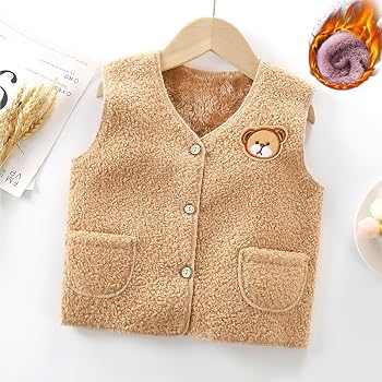 Gilet Senza Maniche Per Bebè E Bambini Piccoli - Imbottito In Cotone, Ultra Leggero, Per Autunno E Inverno, Unisex, Chiusura A Cerniera, Colori Puri