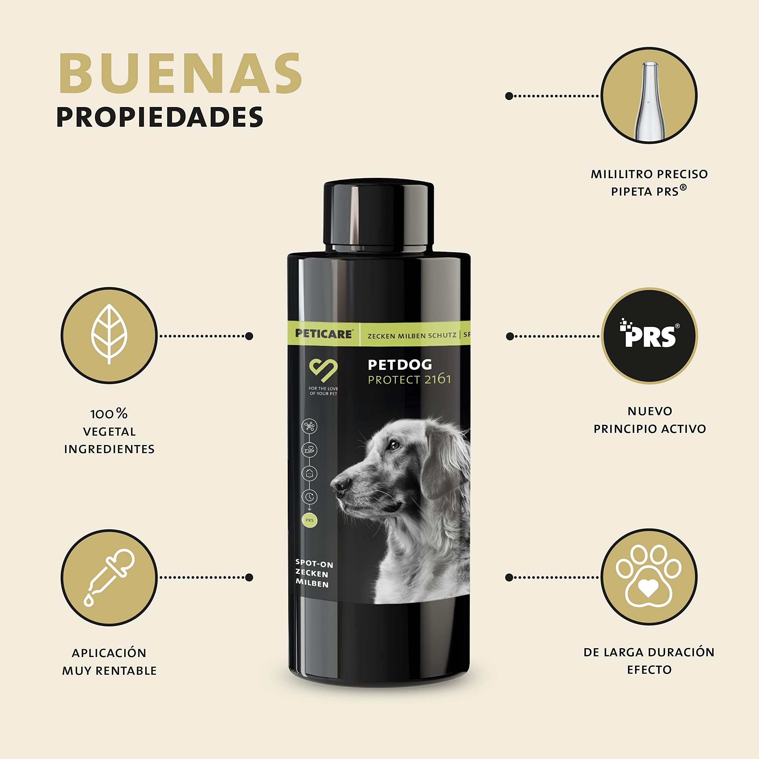 Peticare Spot-On protección contra Las garrapatas para Perros y Gatos - protección Anual, también contra los ácaros, Posibilidad Flexible de actualización - petAnimal Protect 2161