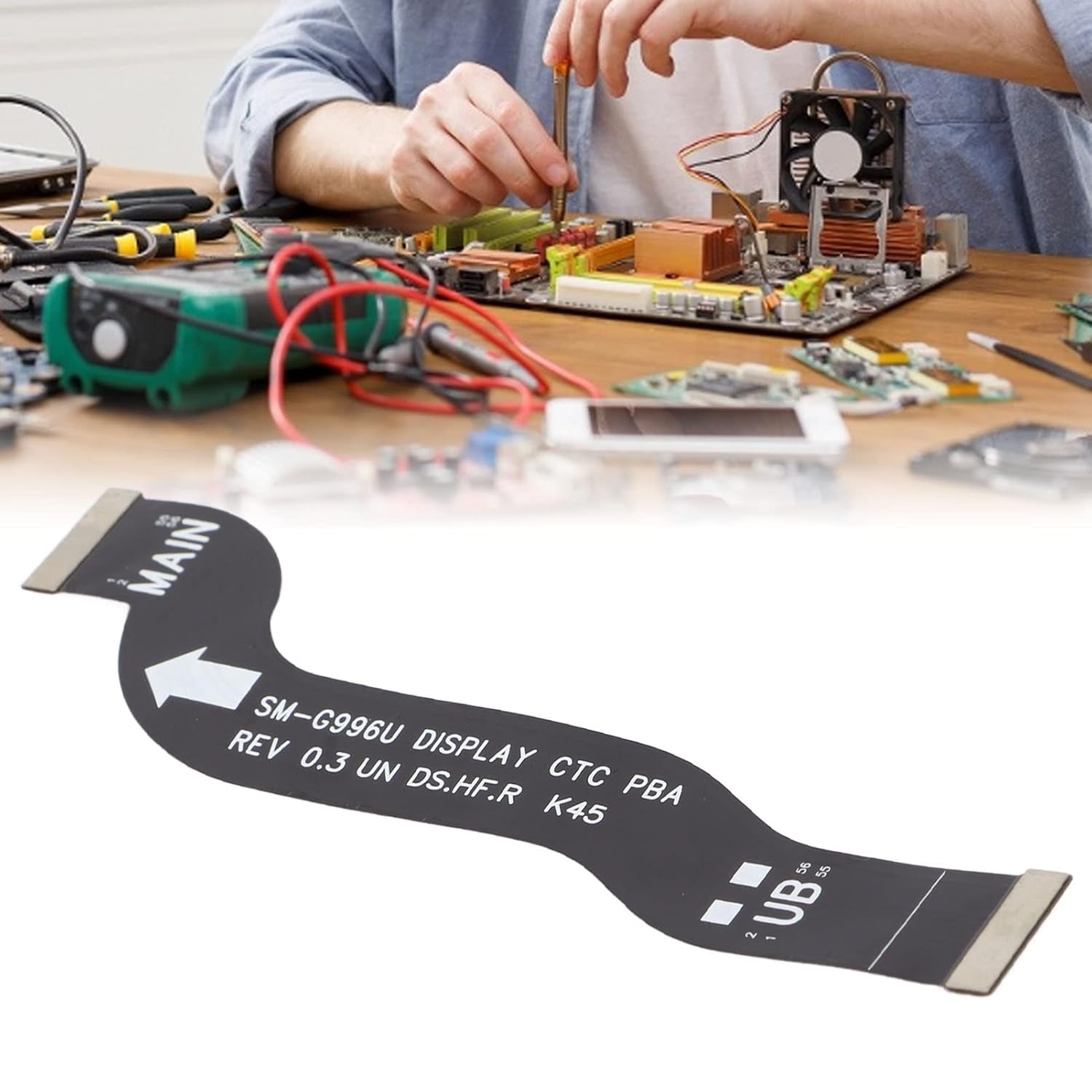 Motherboard Main Board LCD Flex Cable Connector for S21 Plus 5G G996U Mobile Phone, Motherboard Flex Cable