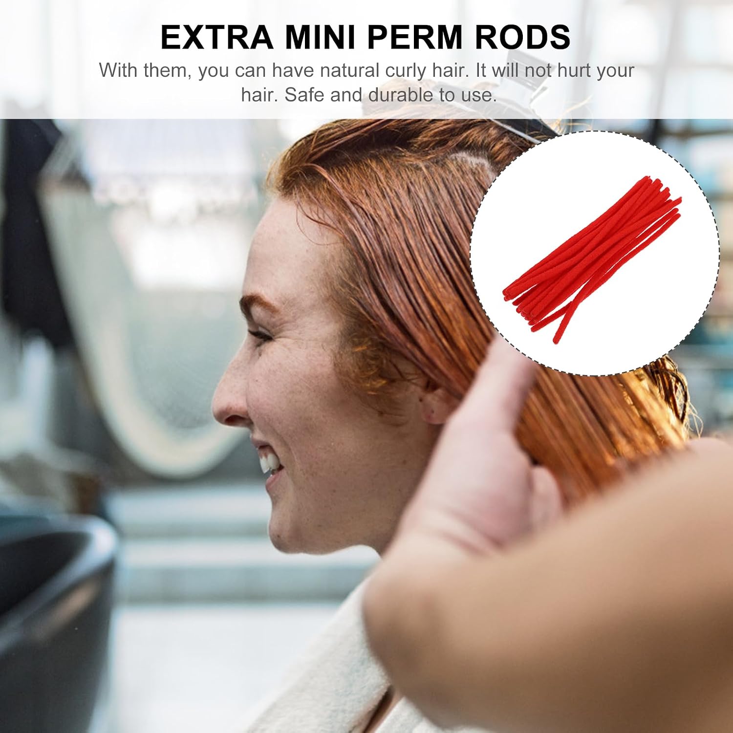 80pcs Spiral Rods for Long Hair Perms - Galvanized Wire Rollers and Curlers for Hair Styling and Looping