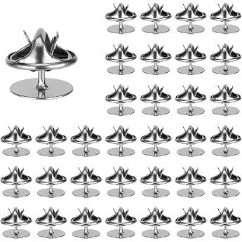 50 Pairs Metal Locking Pin Backs Tie Tack Pin Backs with Blank Pins Pin Cap Lapel Pin Holder Butterfly Coupling Backs for Pin